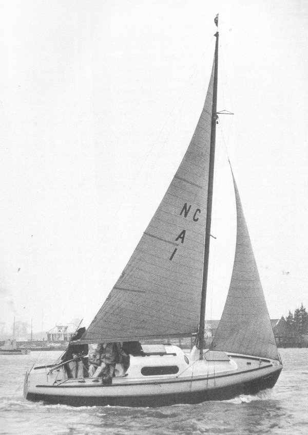 Audacity laurent giles sailboat under sail