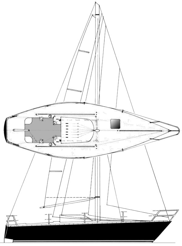 Balanzone 12 ton sailboat under sail
