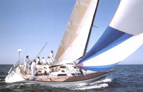 Baltic 43 sailboat under sail