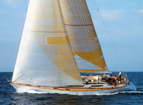 Baltic 58 sailboat under sail