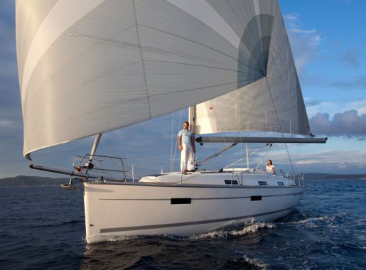 Bavaria cruiser 36 farr sailboat under sail
