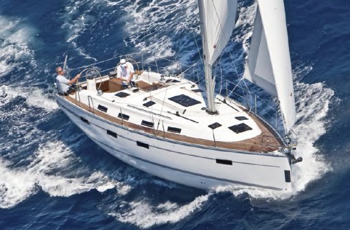 Bavaria cruiser 40 farr sailboat under sail