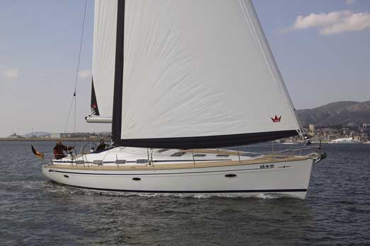Bavaria cruiser 51 sailboat under sail