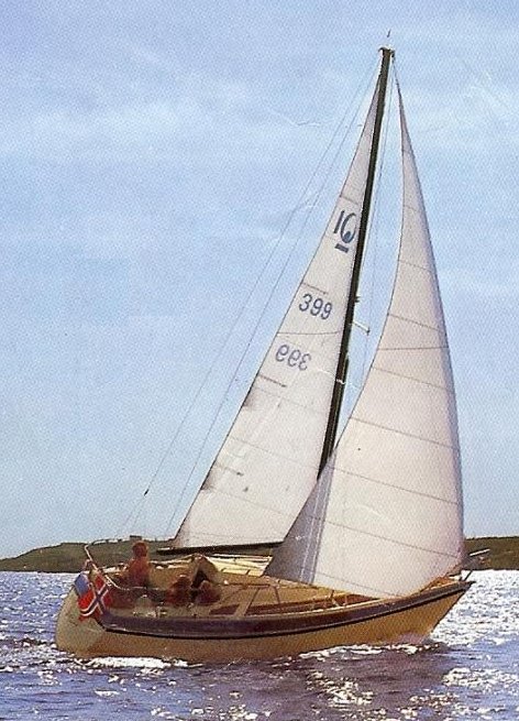 Bavaria 770 sailboat under sail