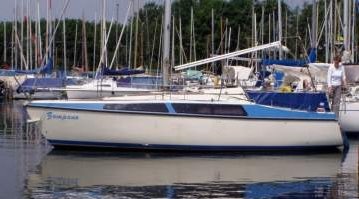 Bavaria 808 sailboat under sail