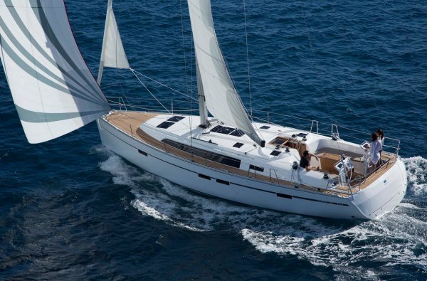 Bavaria cruiser 46 sailboat under sail