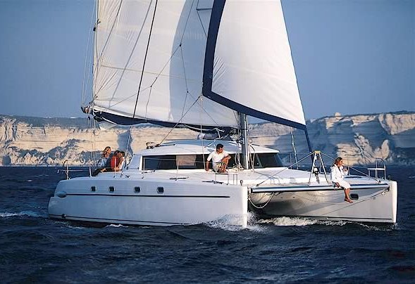 Belize 43 sailboat under sail