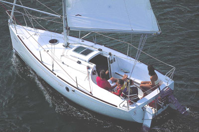 First 211 Beneteau sailboat under sail