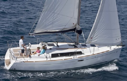 Beneteau 31 sailboat under sail