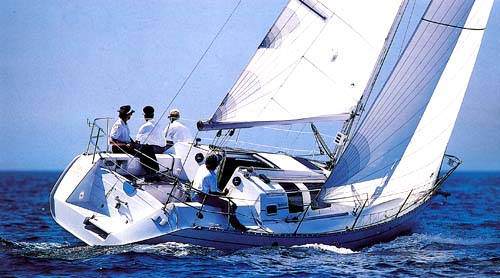 First 32 s5 Beneteau sailboat under sail