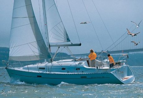 Beneteau 331 sailboat under sail
