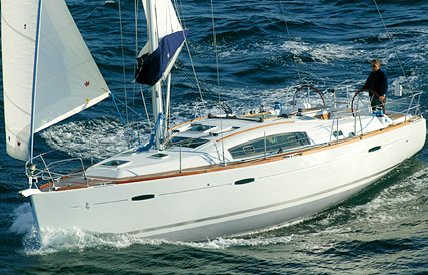 Beneteau 40 sailboat under sail