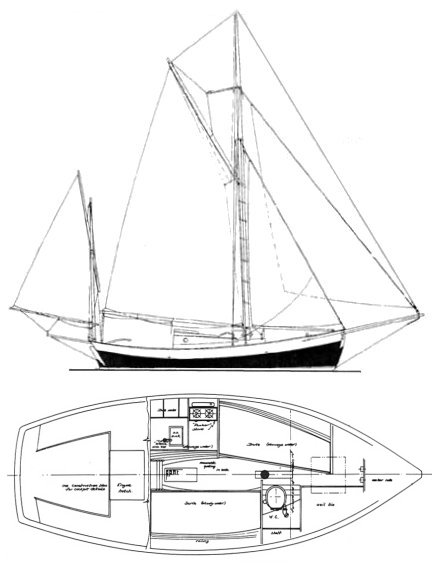 Blue moon 23 sailboat under sail