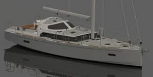 BOREAL 44.2 sailboat under sail