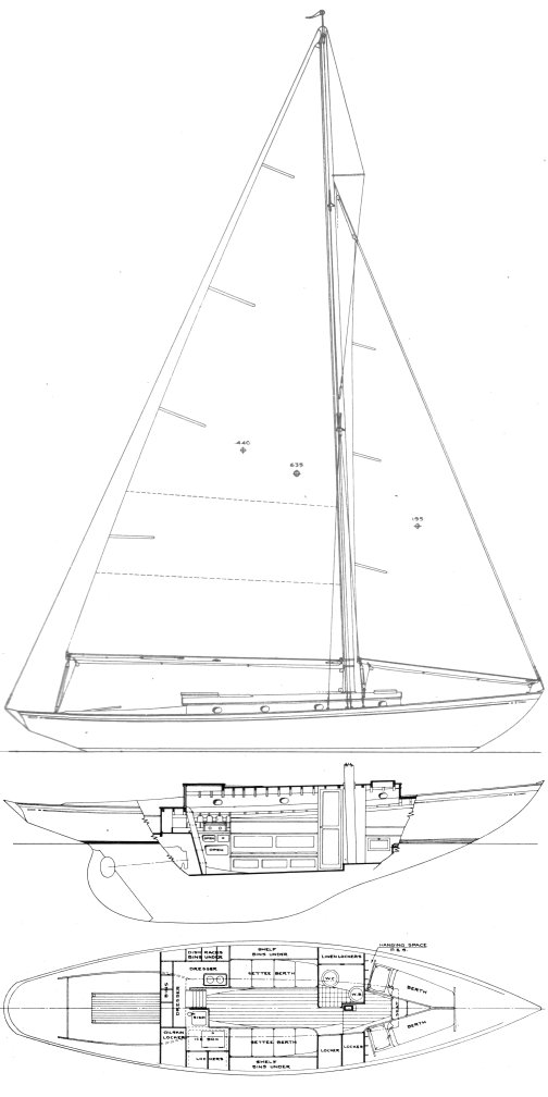 Bounty rhodes sailboat under sail