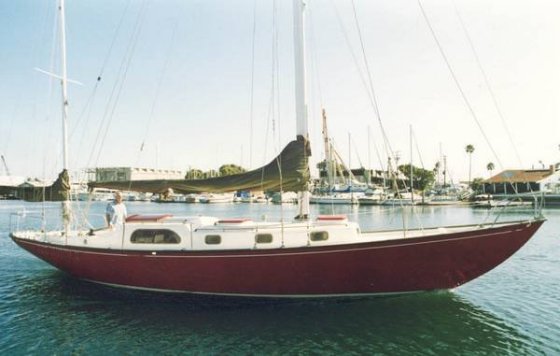 Bounty ii sailboat under sail