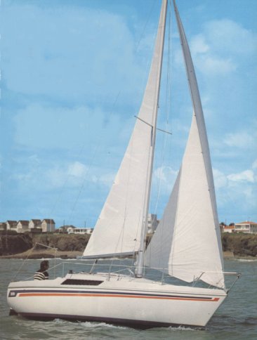 Brio jeanneau sailboat under sail