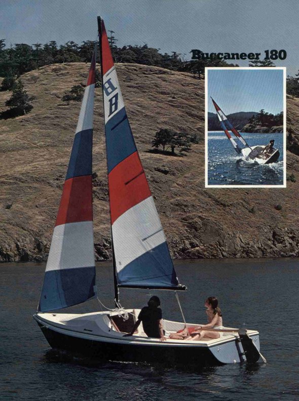 Buccaneer 180 sailboat under sail