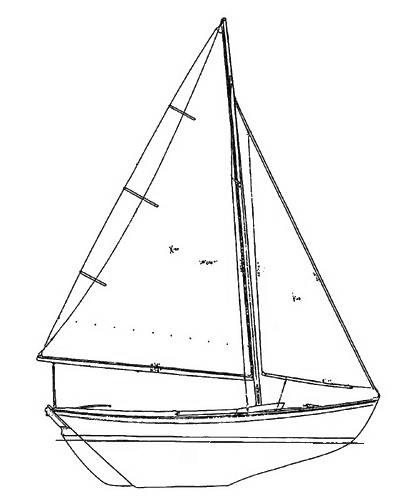 Buzzards bay 14 sailboat under sail