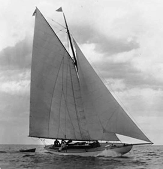 Buzzards bay 30 sailboat under sail