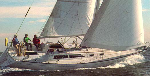 Cal 39 huntoday sailboat under sail