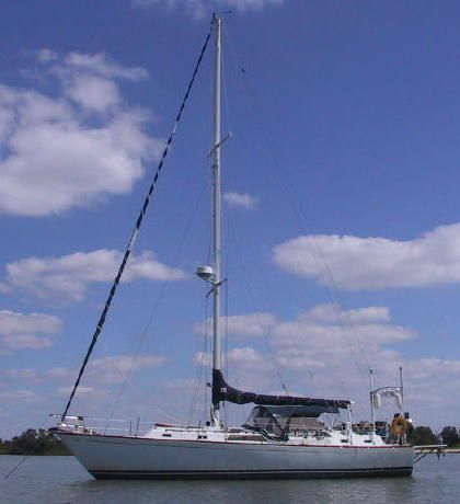 Carib 41 sailboat under sail