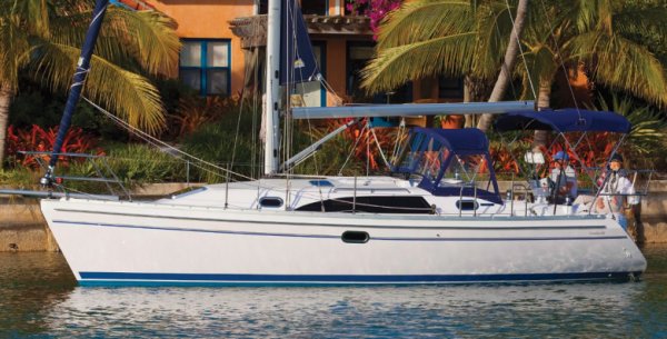 Catalina 315 sailboat under sail