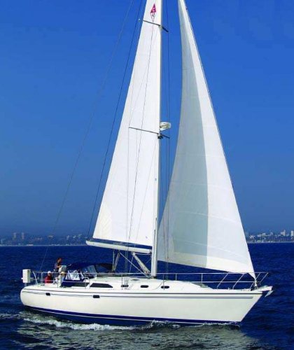 Catalina 42 mk ii sailboat under sail