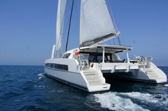 Catana 59 sailboat under sail