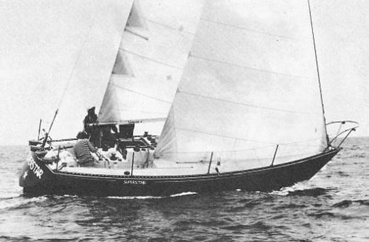 C&C 12 ton sailboat under sail