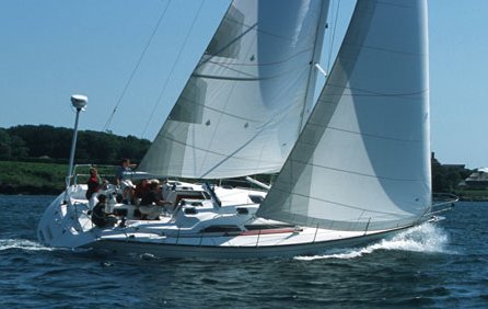C&C 121 sailboat under sail