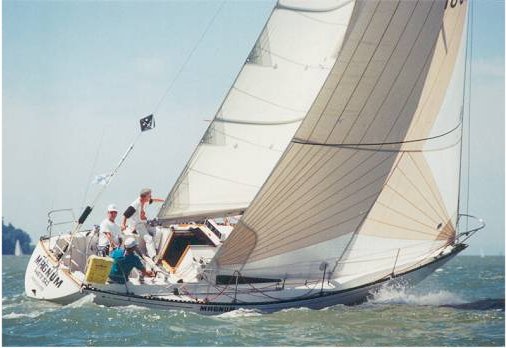 C&C 34 ton sailboat under sail