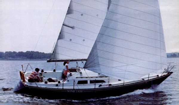 C&C 34 sailboat under sail