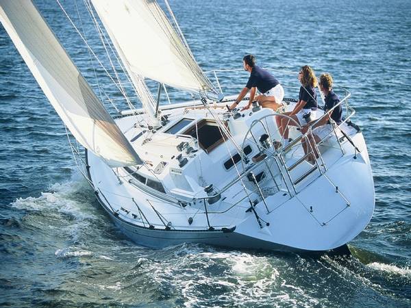 C&C 3740 sailboat under sail