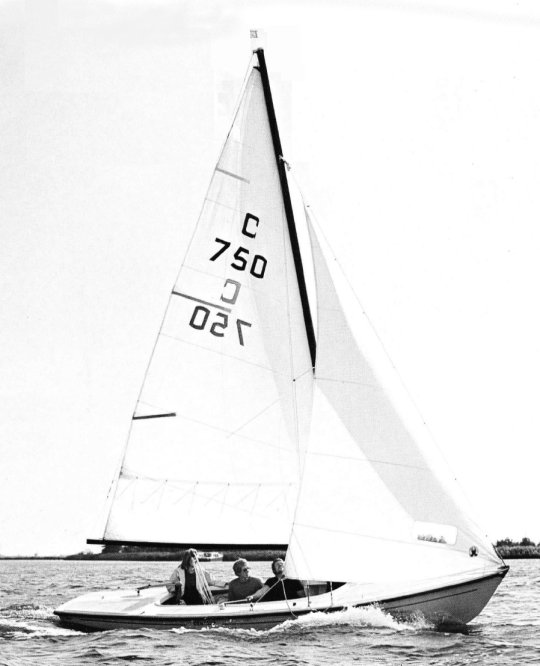Centaur sailboat under sail