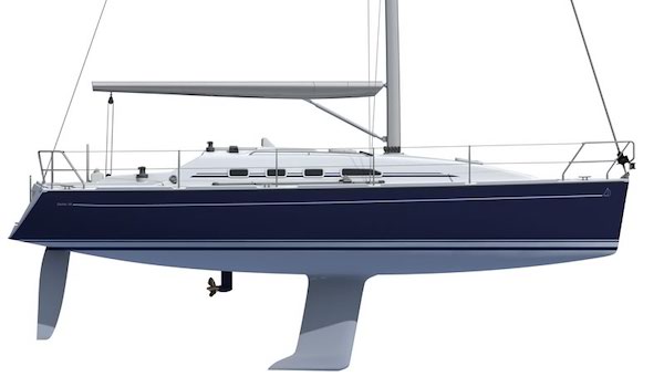 Dehler 34 2 sailboat under sail