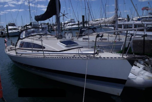 Challenge 29 sailboat under sail