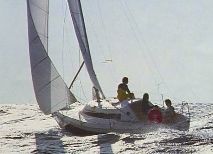 Challenger europe sailboat under sail