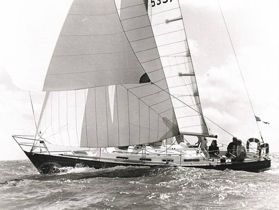 Chance 37 wauquiez sailboat under sail