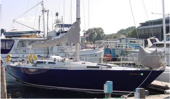 Choate 40 sailboat under sail