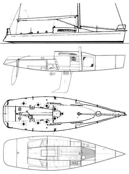 Cm 1200 sailboat under sail