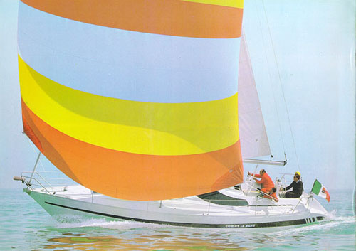 Comet 11 plus sailboat under sail