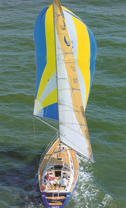 Comfortina 38 sailboat under sail