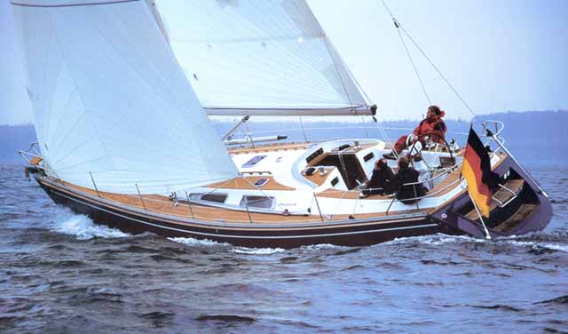 Comfortina 42 sailboat under sail