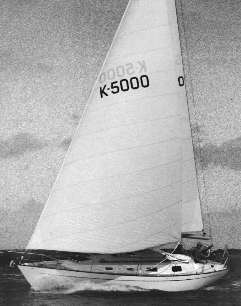 Contessa 38 alan williams sailboat under sail