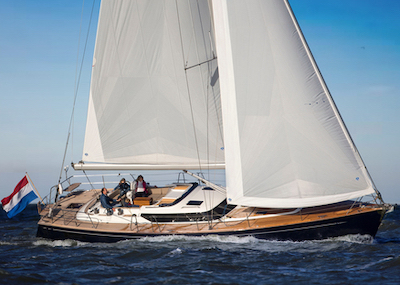 Contest 50cs sailboat under sail