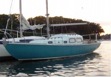 Continental 25 whitby sailboat under sail