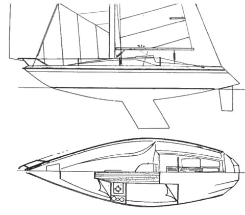 Cormorant gt 26 sailboat under sail