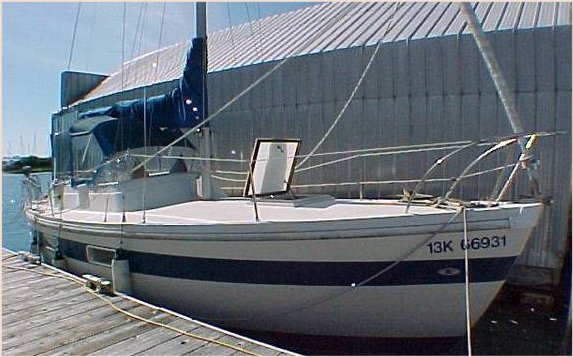 Coronado 35 ms sailboat under sail