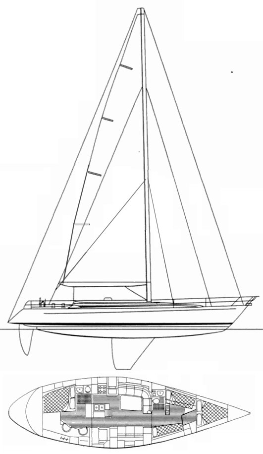 Cs 50 sailboat under sail